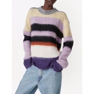 Marc Jacobs womens sweater size XL block stripes Alpaca/Wool blend